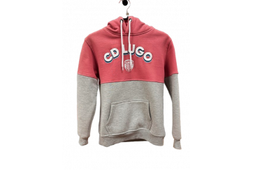 SUDADERA CDLUGO ADULTO ROSA/GRIS